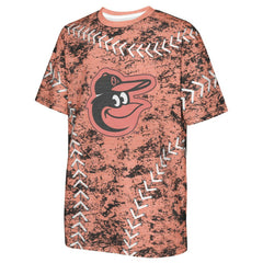 Baltimore Orioles Youth Slide Score Bold T-Shirt - Orange