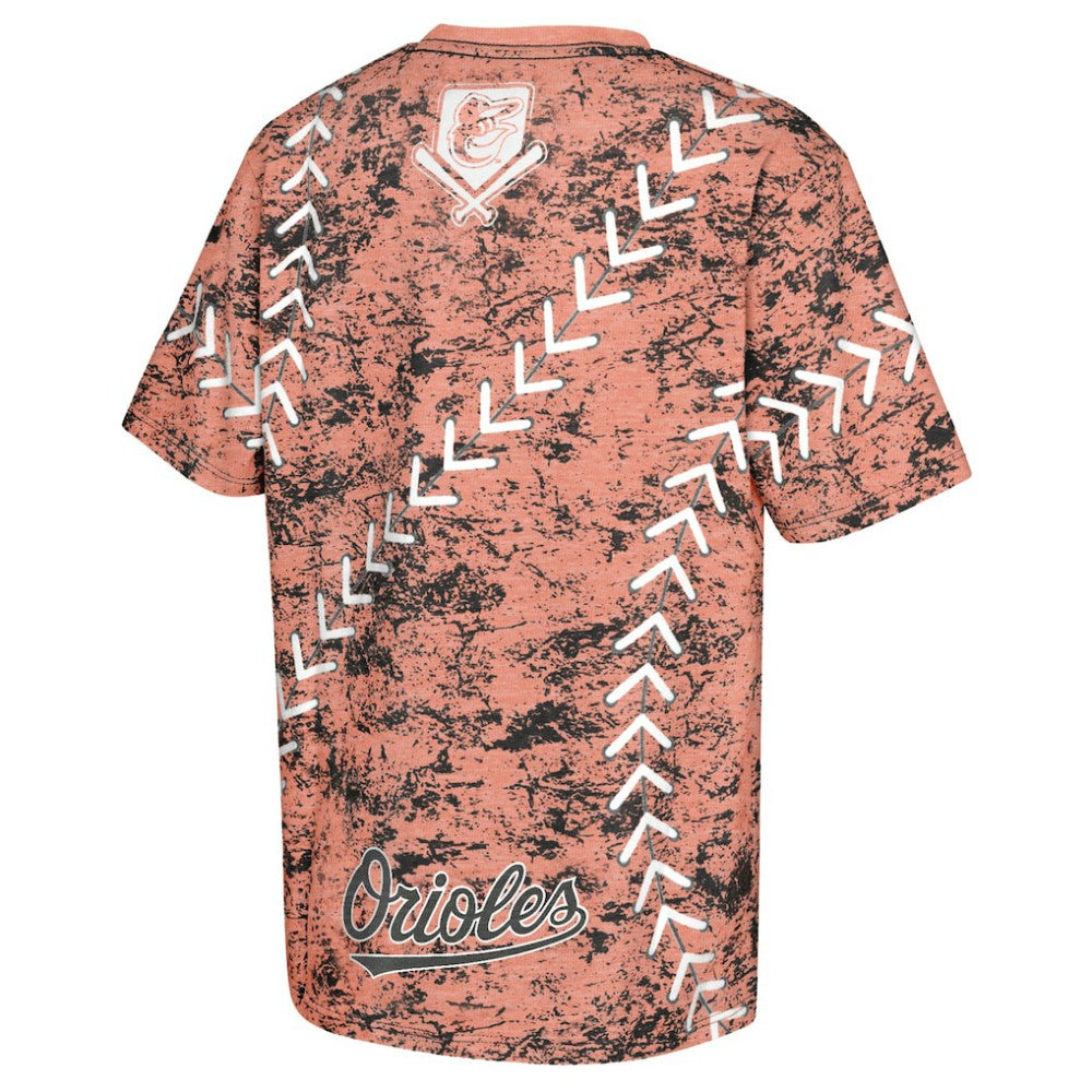 Baltimore Orioles Youth Slide Score Bold T-Shirt - Orange