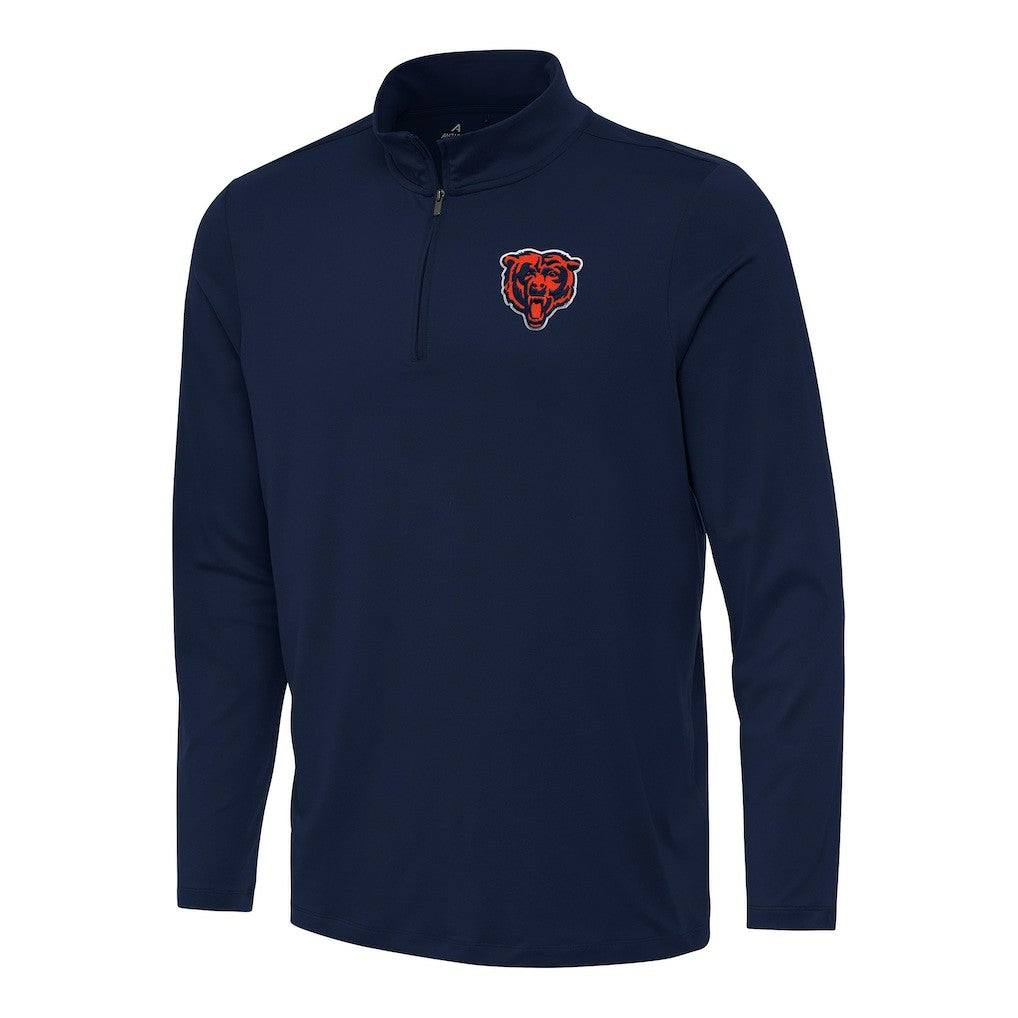 Chicago Bears Antigua Reprocess Quarter-Zip Top - Navy on sale