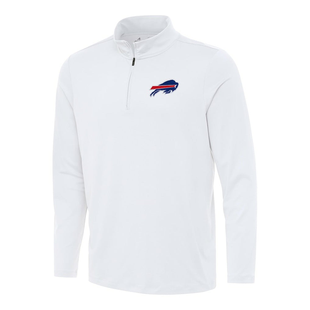 Buffalo Bills Antigua Reprocess Quarter-Zip Top - White for sale