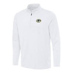 Green Bay Packers Antigua Reprocess Quarter-Zip Top - White cheap