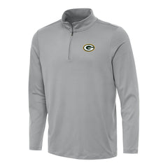 Green Bay Packers Antigua Reprocess Quarter-Zip Top - Gray for sale