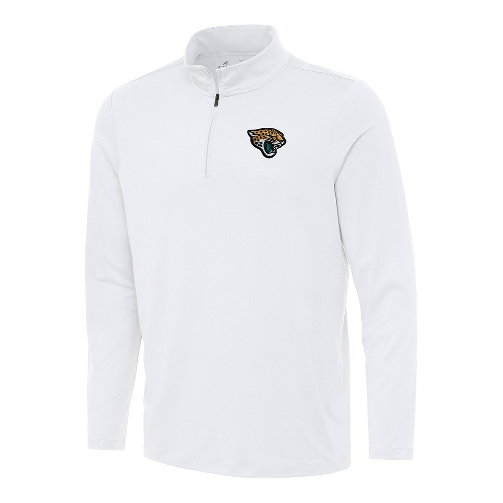 Jacksonville Jaguars Antigua Reprocess Quarter-Zip Top - White discount