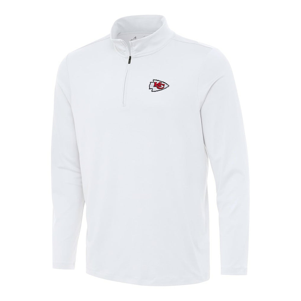 Kansas City Chiefs Antigua Reprocess Quarter-Zip Top - White on sale