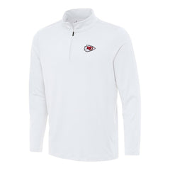 Kansas City Chiefs Antigua Reprocess Quarter-Zip Top - White on sale