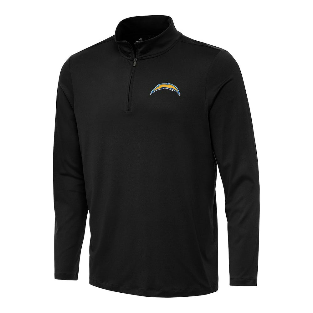 Los Angeles Chargers Antigua Reprocess Quarter-Zip Top - Black outlet