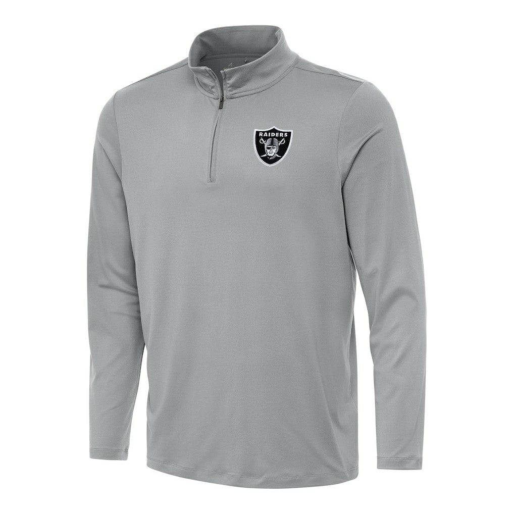 Las Vegas Raiders Antigua Reprocess Quarter-Zip Top - Gray outlet