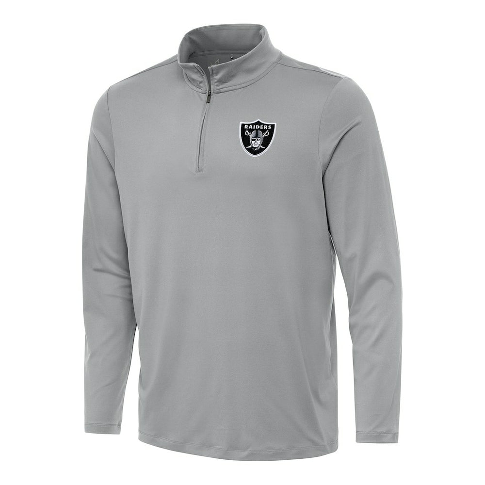 Las Vegas Raiders Antigua Reprocess Quarter-Zip Top - Gray outlet