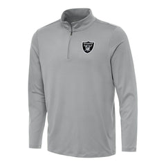 Las Vegas Raiders Antigua Reprocess Quarter-Zip Top - Gray outlet