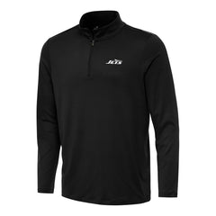 New York Jets Antigua Reprocess Quarter-Zip Top - Black outlet