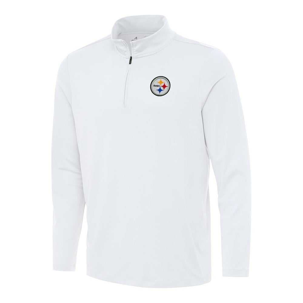 Pittsburgh Steelers Antigua Reprocess Quarter-Zip Top - White for sale