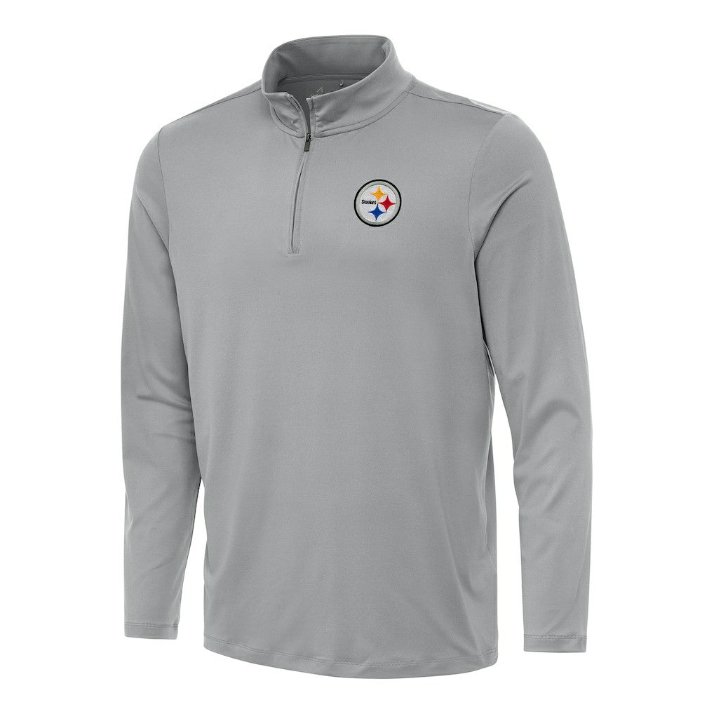 Pittsburgh Steelers Antigua Reprocess Quarter-Zip Top - Gray sale