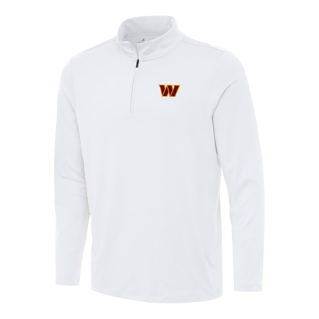 Washington Commanders Antigua Reprocess Quarter-Zip Top - White for sale