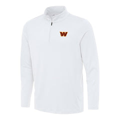 Washington Commanders Antigua Reprocess Quarter-Zip Top - White for sale