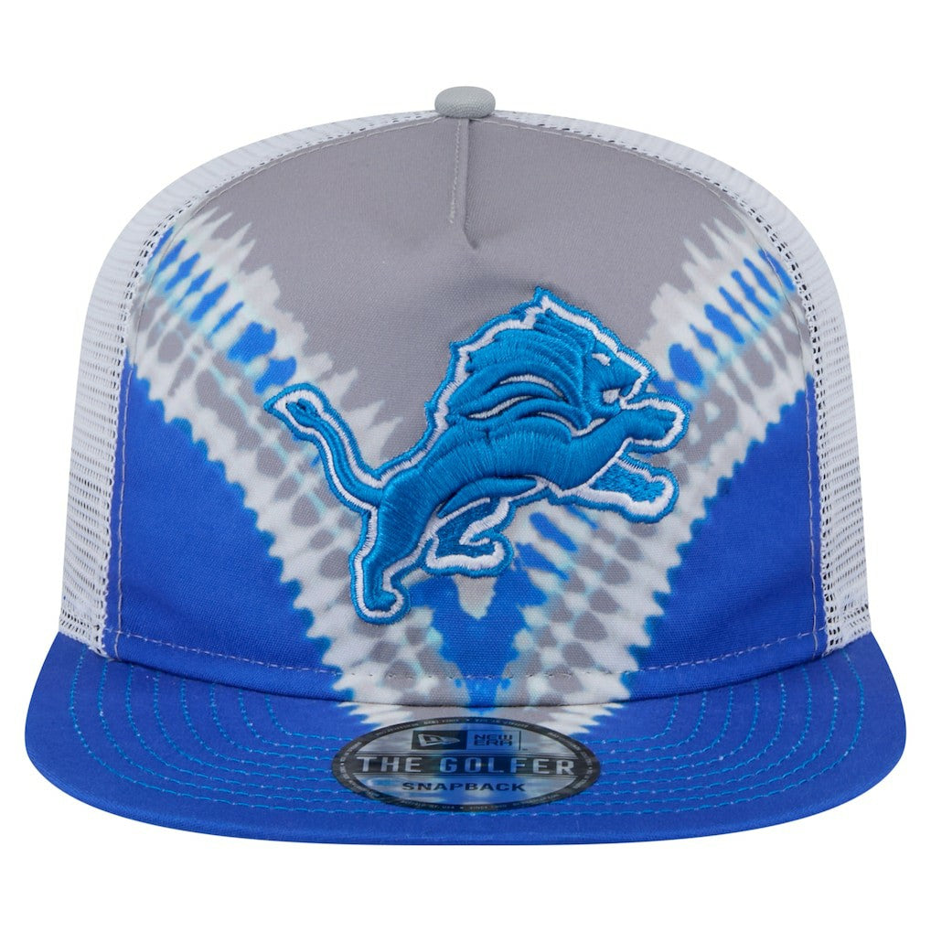 Detroit Lions New Era Throwback Dye Golfer Snapback Hat - Gray/Blue cheap
