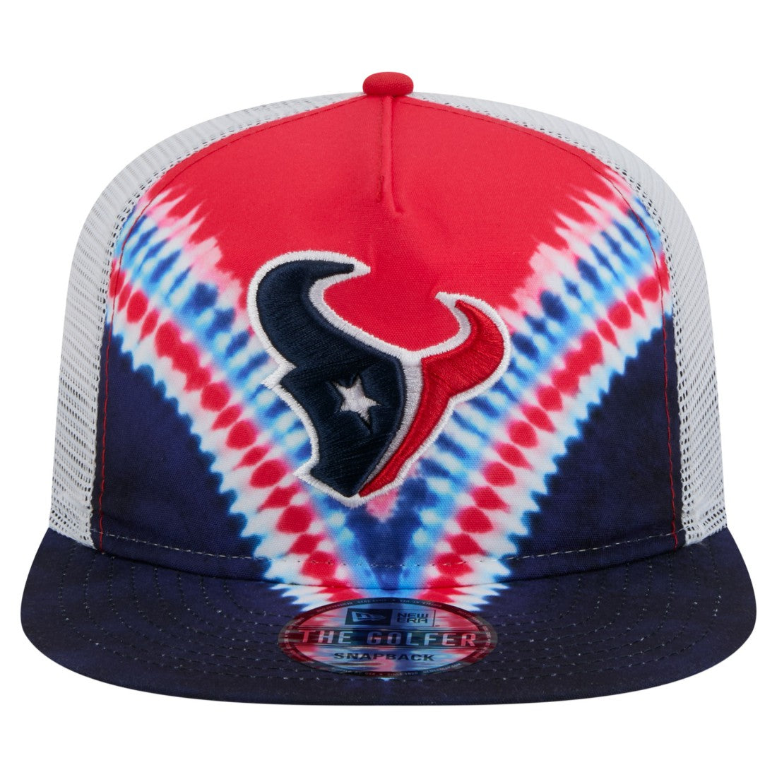 Houston Texans New Era Throwback Dye Golfer Snapback Hat - Red/Navy cheap