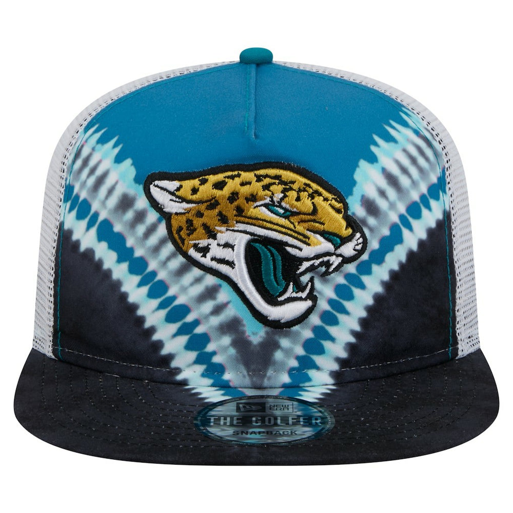 Jacksonville Jaguars New Era Throwback Dye Golfer Snapback Hat - Teal/Black online