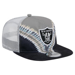 Las Vegas Raiders New Era Throwback Dye Golfer Snapback Hat - Gray/Black discount