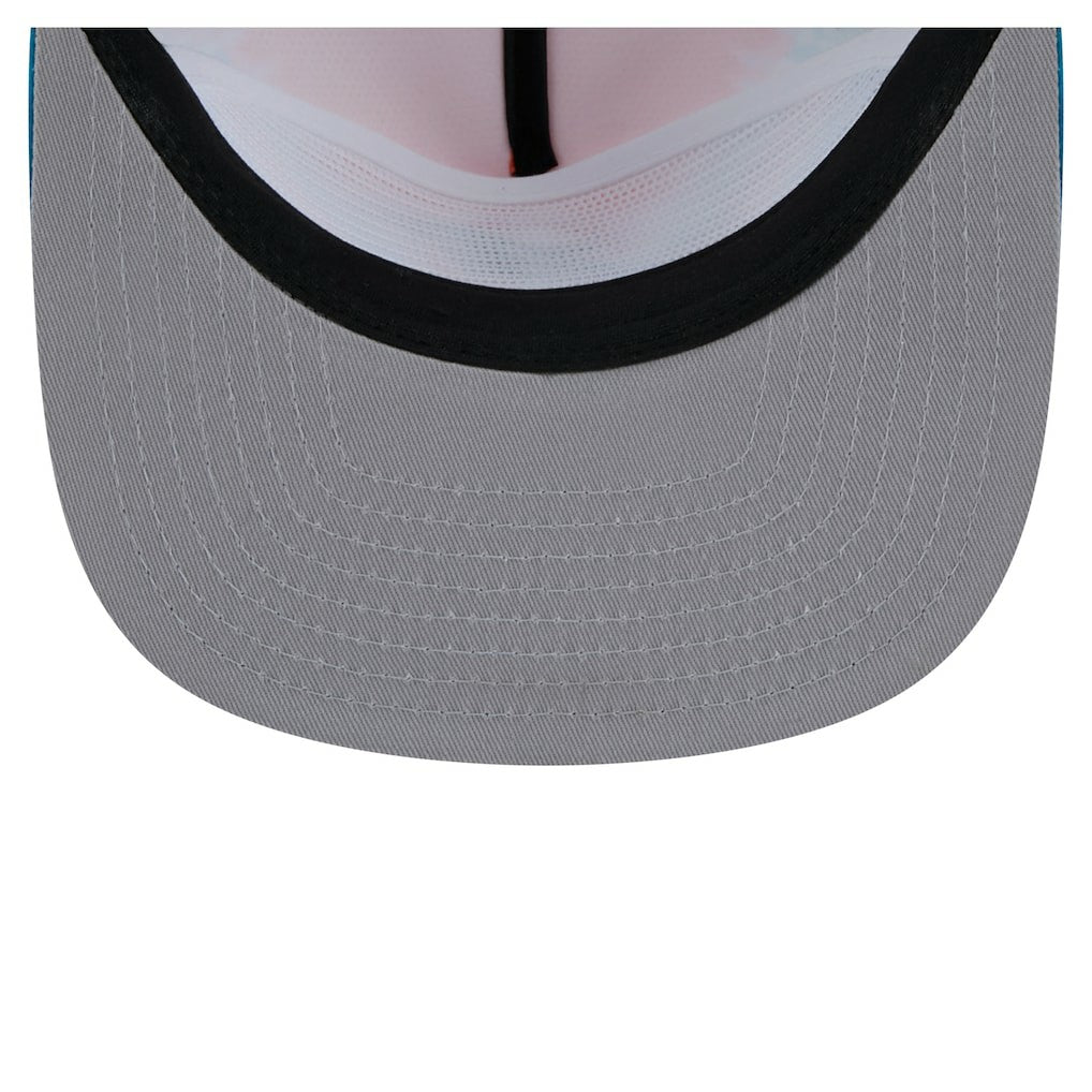 Miami Dolphins New Era Throwback Dye Golfer Snapback Hat - Orange/Aqua outlet
