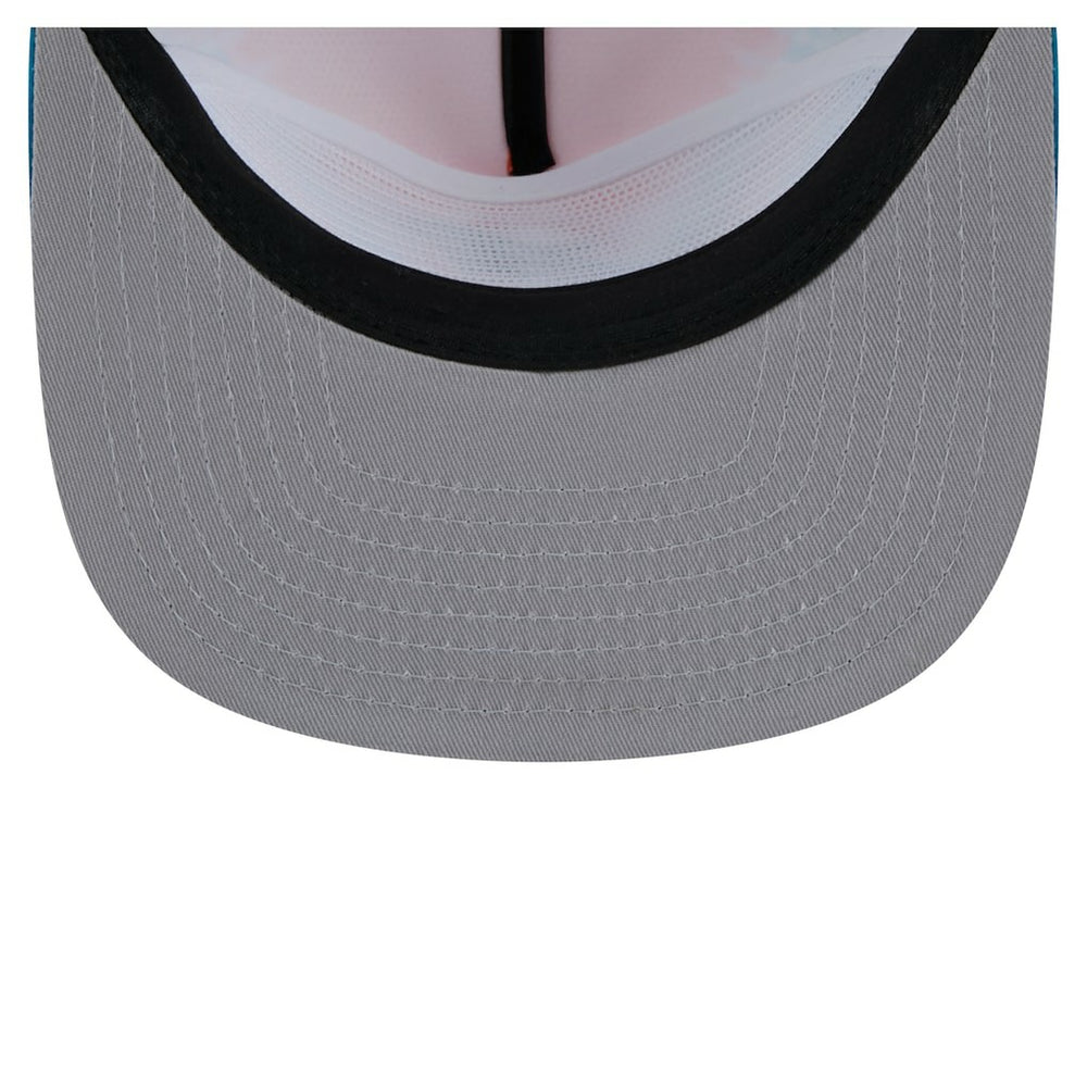 Miami Dolphins New Era Throwback Dye Golfer Snapback Hat - Orange/Aqua outlet
