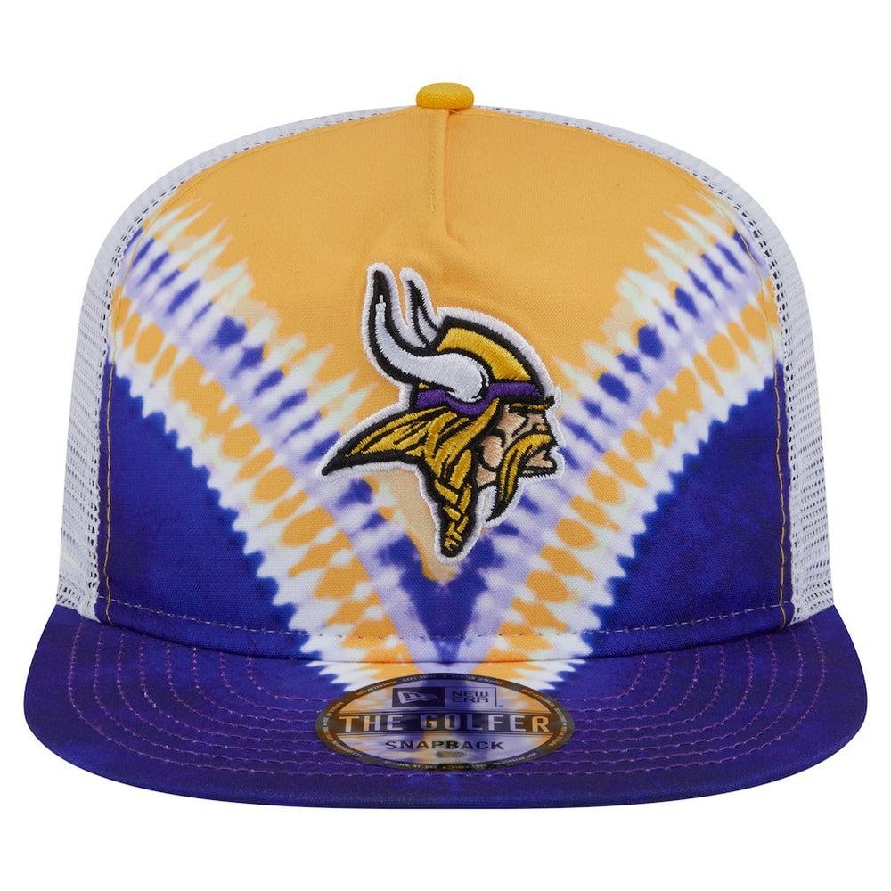Minnesota Vikings New Era Throwback Dye Golfer Snapback Hat - Gold/Purple sale