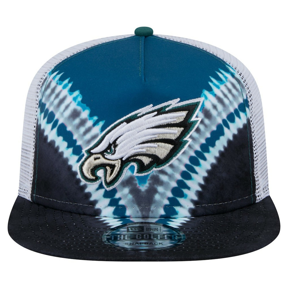 Philadelphia Eagles New Era Throwback Dye Golfer Snapback Hat - Midnight Green/Black outlet