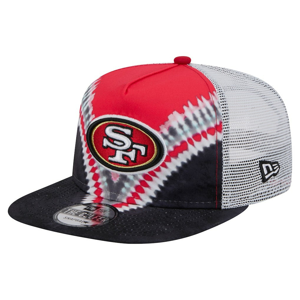 San Francisco 49ers New Era Throwback Dye Golfer Snapback Hat - Scarlet/Black outlet