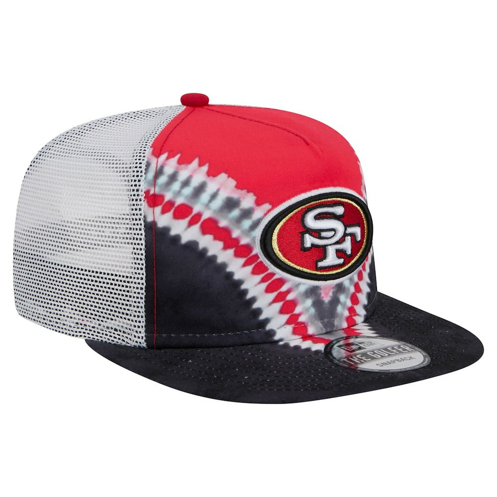 San Francisco 49ers New Era Throwback Dye Golfer Snapback Hat - Scarlet/Black outlet