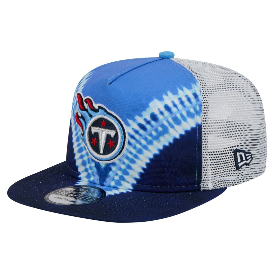 Tennessee Titans New Era Throwback Dye Golfer Snapback Hat - Light Blue/Navy for sale