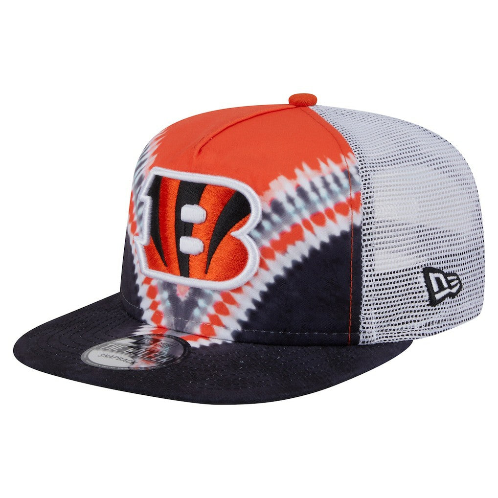 Cincinnati Bengals New Era Throwback Dye Golfer Snapback Hat - Orange/Black online
