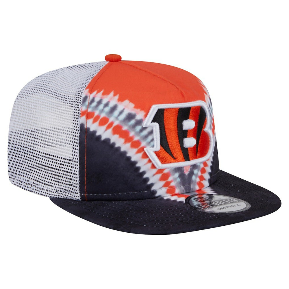 Cincinnati Bengals New Era Throwback Dye Golfer Snapback Hat - Orange/Black online