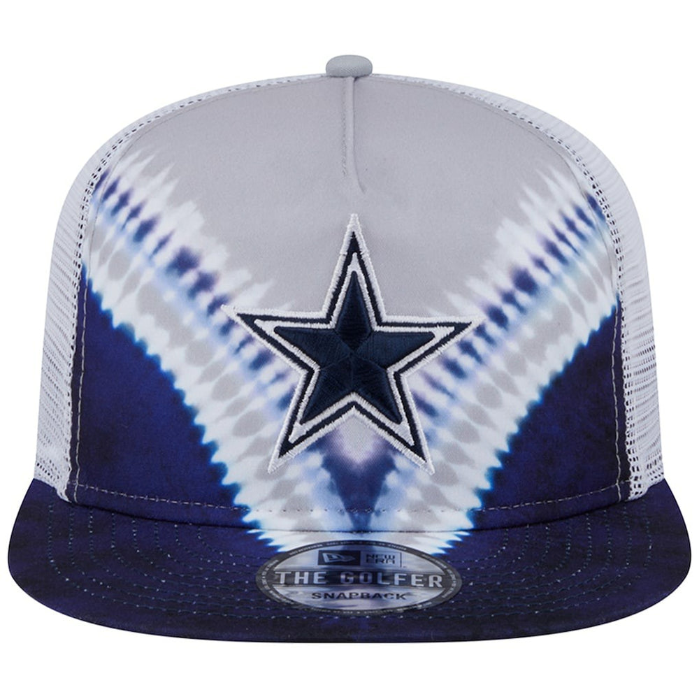 Dallas Cowboys New Era Throwback Dye Golfer Snapback Hat - Gray/Navy sale