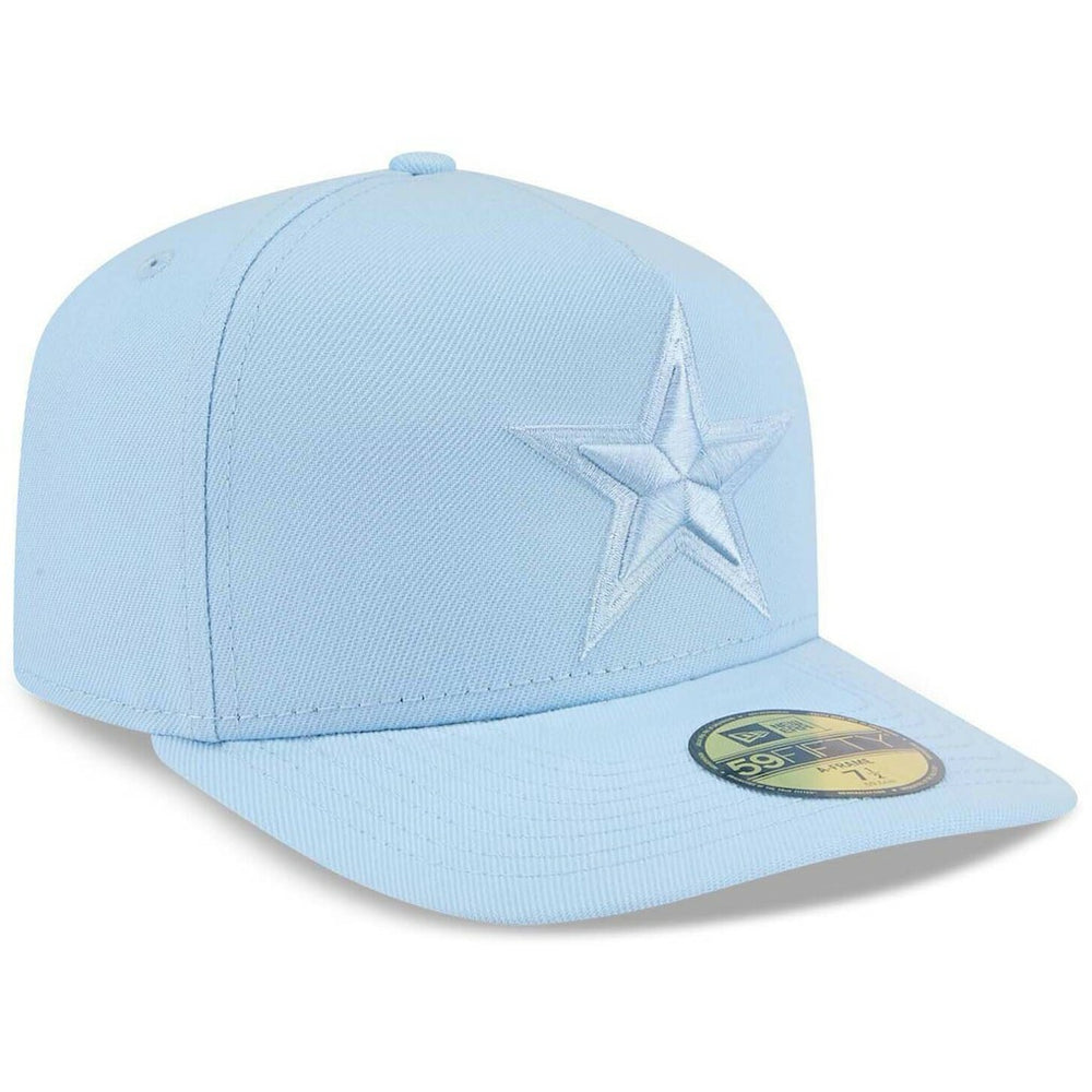 Dallas Cowboys New Era Color Pack A-Frame 59FIFTY Fitted Hat - Light Blue on sale