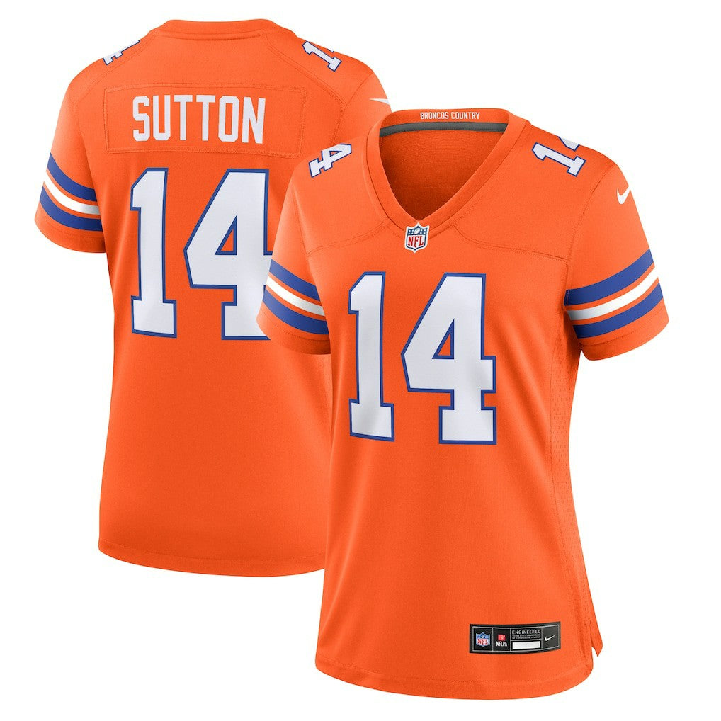 Courtland Sutton Denver Broncos Women's Mile High Collection 1977 Throwback Player Game Jersey - Orange | Nike discount