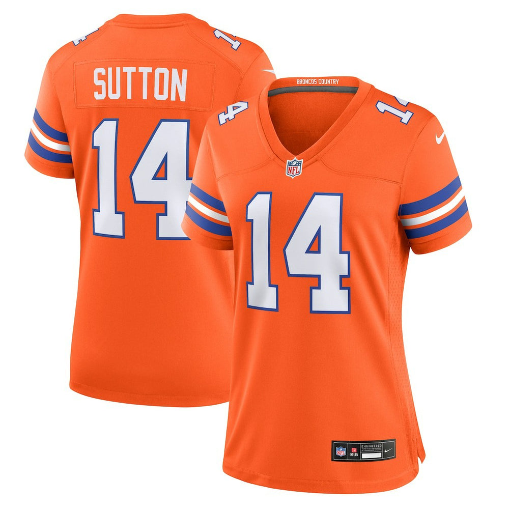 Courtland Sutton Denver Broncos Women's Mile High Collection 1977 Throwback Player Game Jersey - Orange | Nike discount