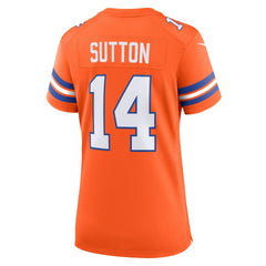 Courtland Sutton Denver Broncos Women's Mile High Collection 1977 Throwback Player Game Jersey - Orange | Nike discount