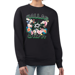Dallas Stars G-III 4Her by Carl Banks Women's Flower Logo Pullover Sweatshirt Black