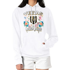 Vegas Golden Knights G-III 4Her by Carl Banks Women's Flower Logo Pullover Hoodie White