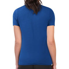 St. Louis Blues G-III 4Her by Carl Banks Women's Super-Slim Fit Lightweight Flower Logo T-Shirt Blue