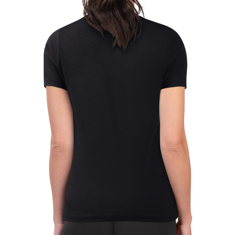 Vegas Golden Knights G-III 4Her by Carl Banks Women's Super-Slim Fit Lightweight Flower Logo T-Shirt Black