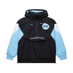 Utah Hockey Club Mitchell & Ness Retro Anorak Half-Zip Jacket Black