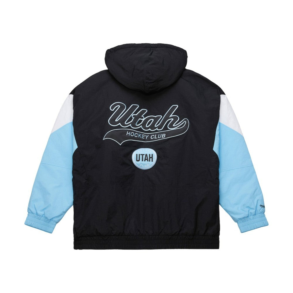 Utah Hockey Club Mitchell & Ness Retro Anorak Half-Zip Jacket Black