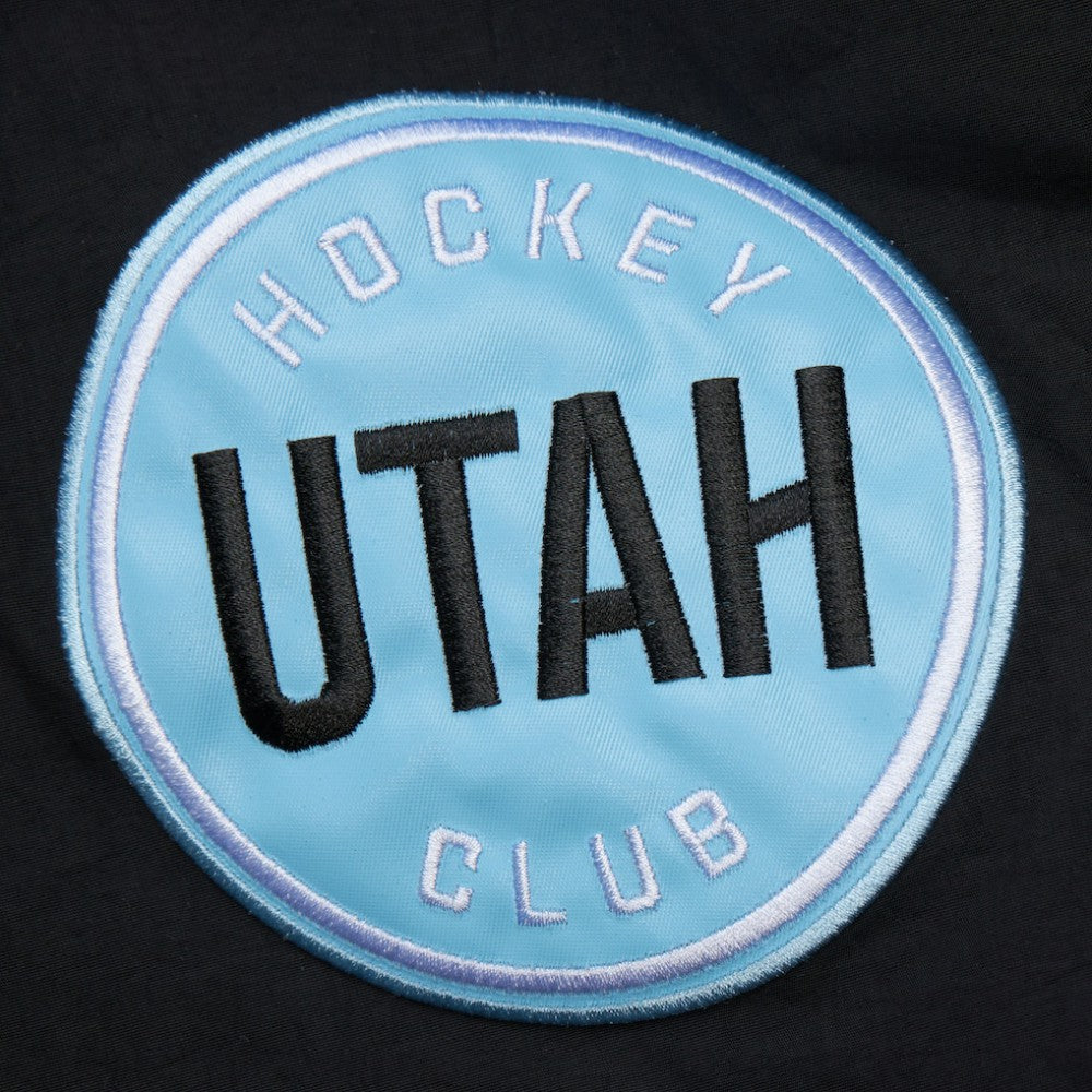 Utah Hockey Club Mitchell & Ness Retro Anorak Half-Zip Jacket Black