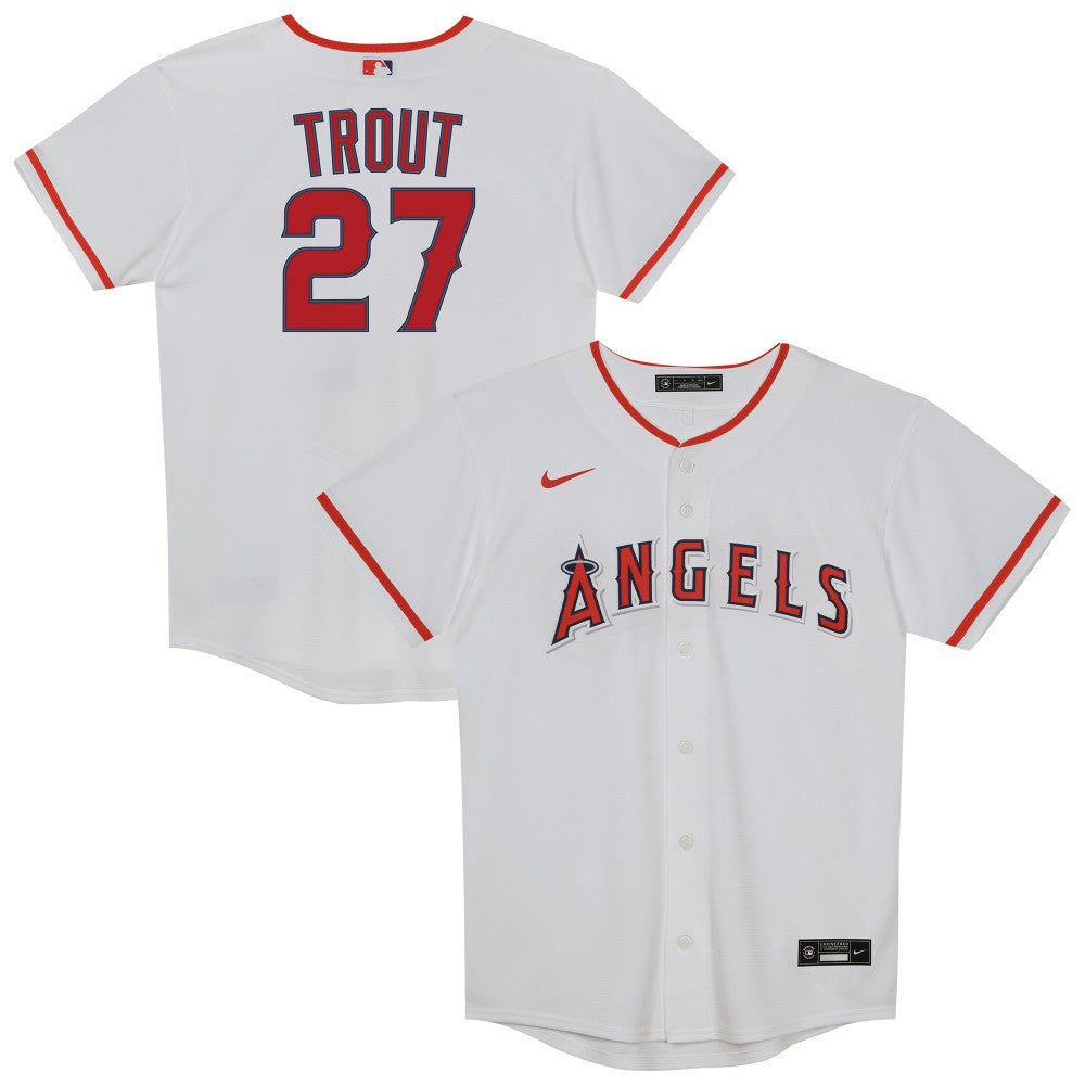Mike Trout Los Angeles Angels Preschool Home Replica Player Jersey - White | Nike