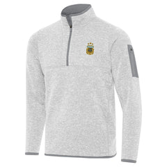 Argentina National Team Antigua Fortune Quarter-Zip Pullover Jacket - Heather Gray on sale
