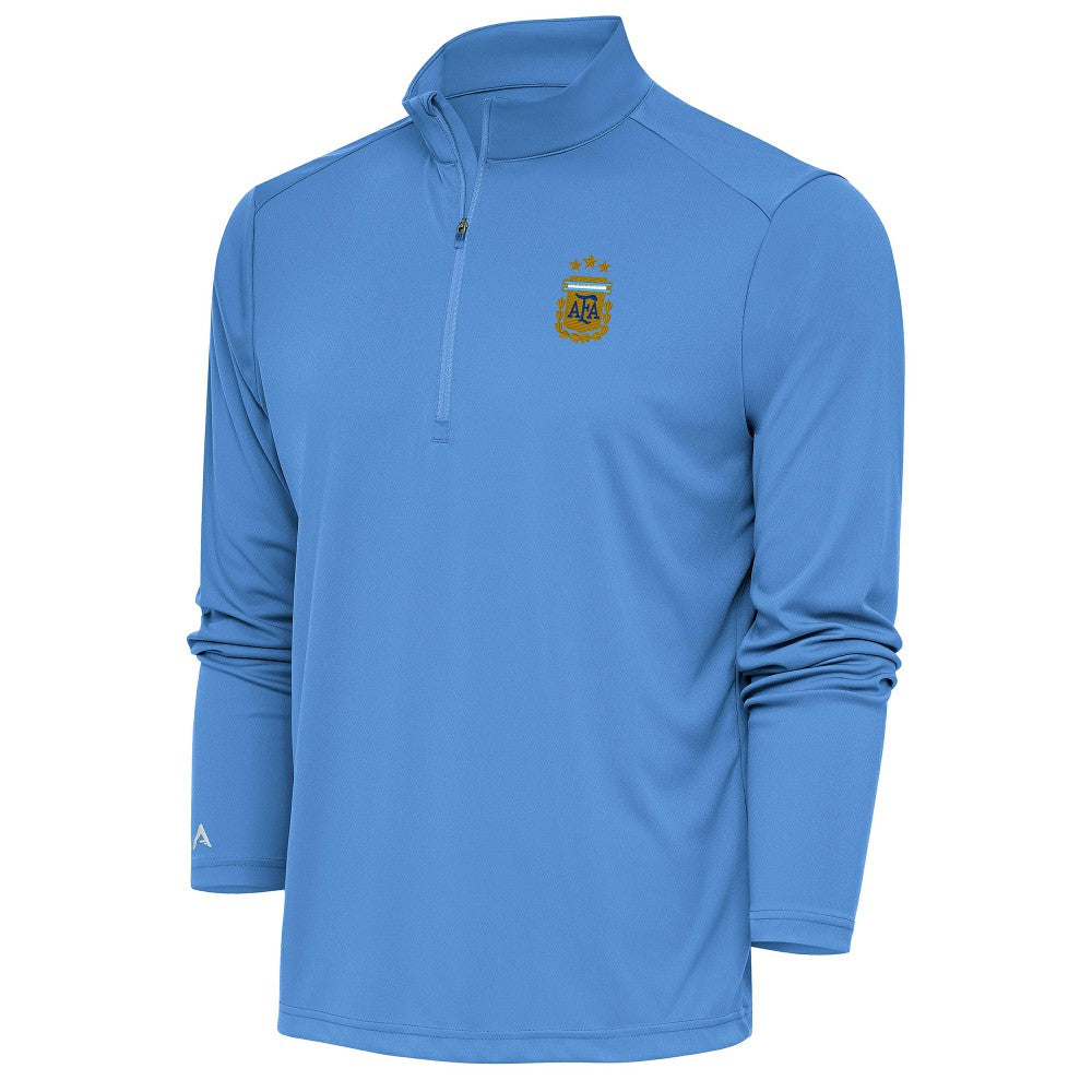 Argentina National Team Antigua Tribute Quarter-Zip Pullover Top - Powder Blue shop