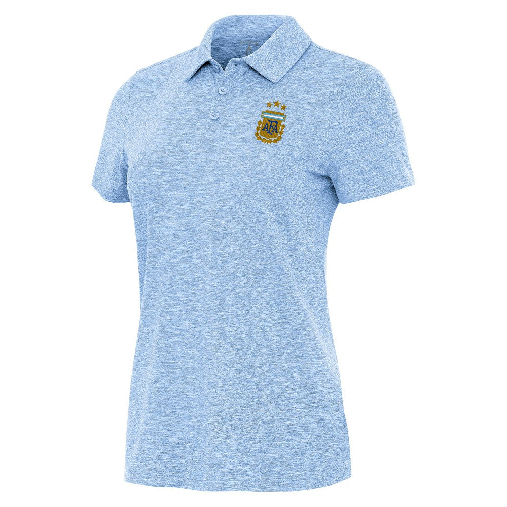 Argentina National Team Antigua Women's Matter Polo - Heather Powder Blue on sale