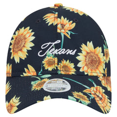 Houston Texans New Era Women's Adventure Sunflower 9TWENTY Adjustable Hat - Navy discount
