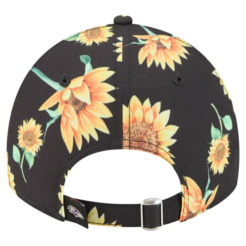 Baltimore Ravens New Era Women's Adventure Sunflower 9TWENTY Adjustable Hat - Black outlet