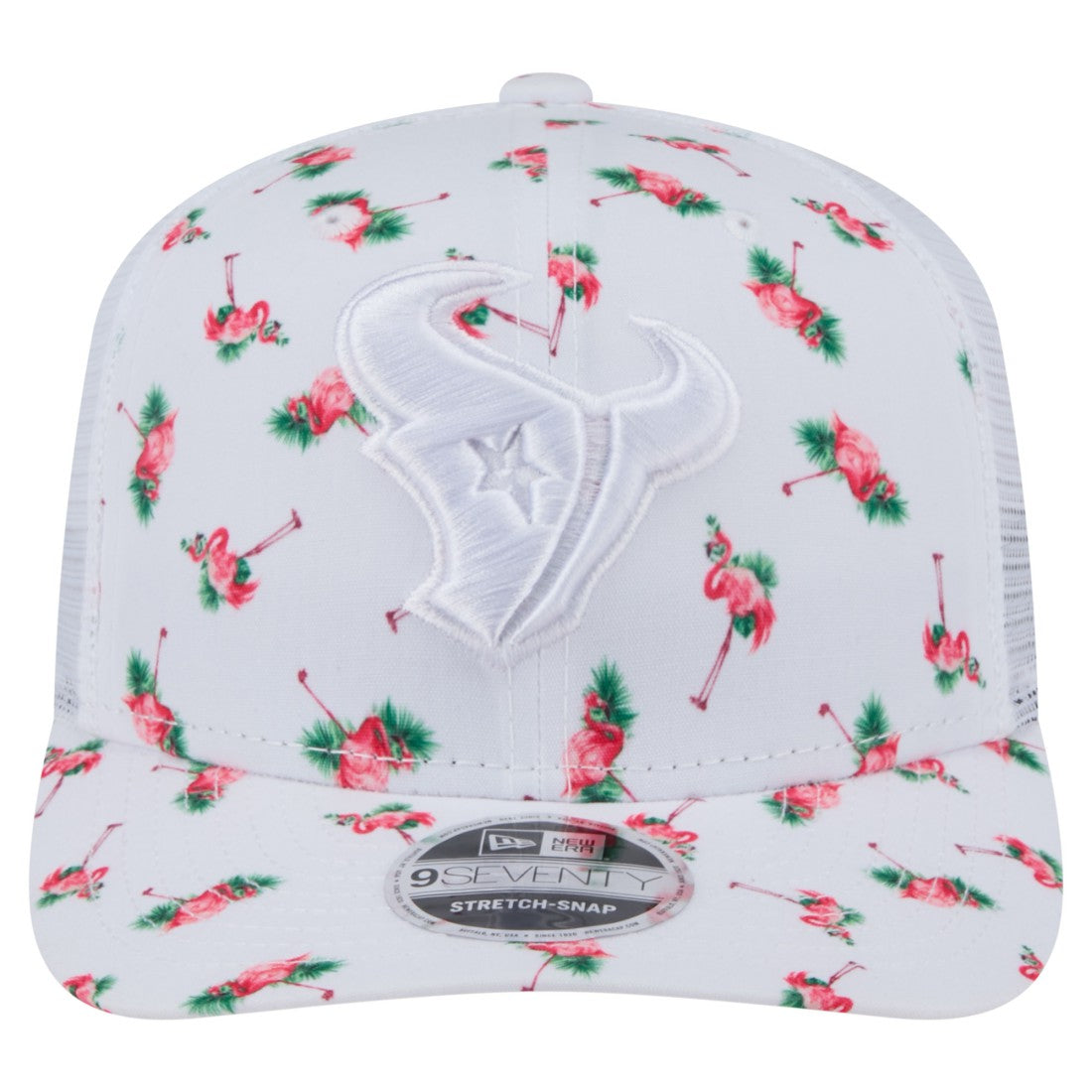 Houston Texans New Era Adventure Flamingo Pattern 9SEVENTY Stretch-Snap Hat - White online